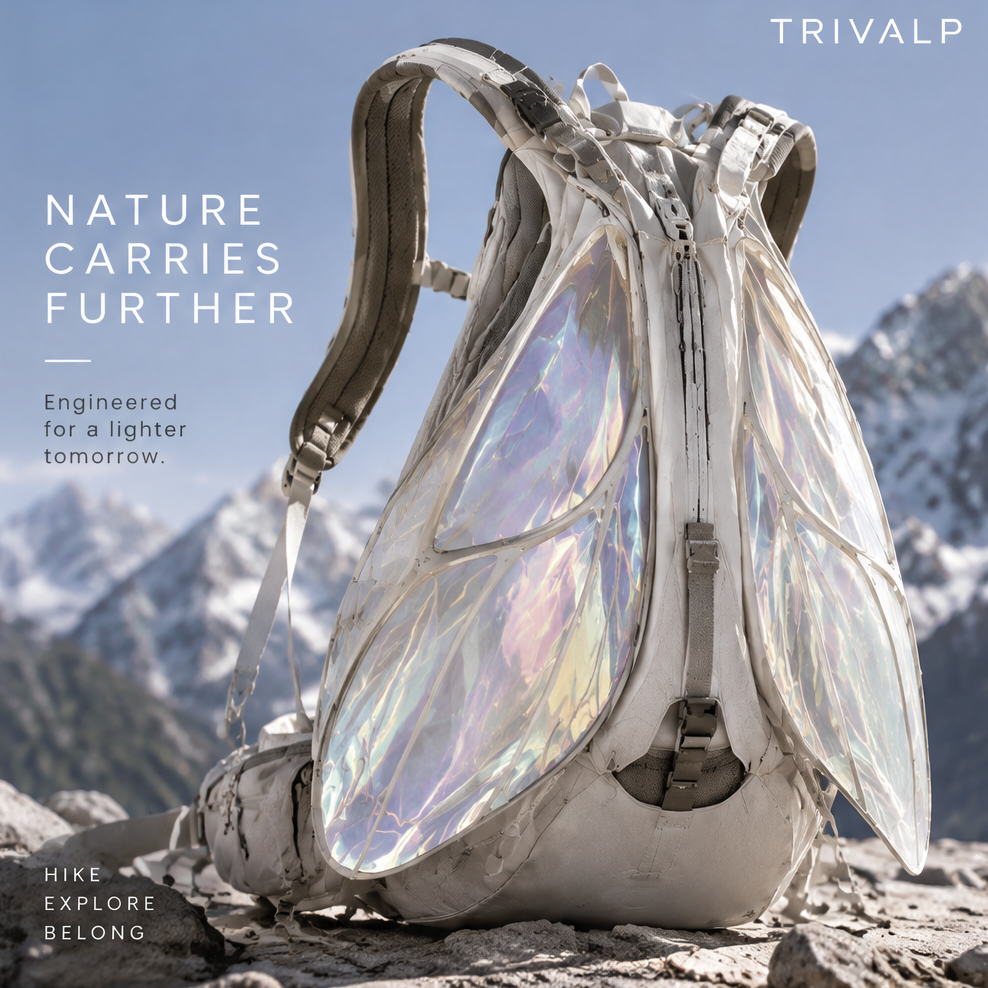 TRIVALP Iridescent Wing Hiking Backpack