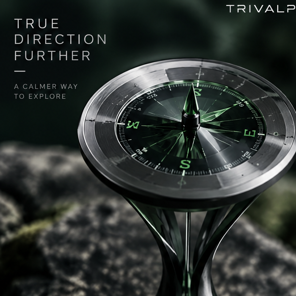 TRIVALP Premium Aluminum Precision Compass