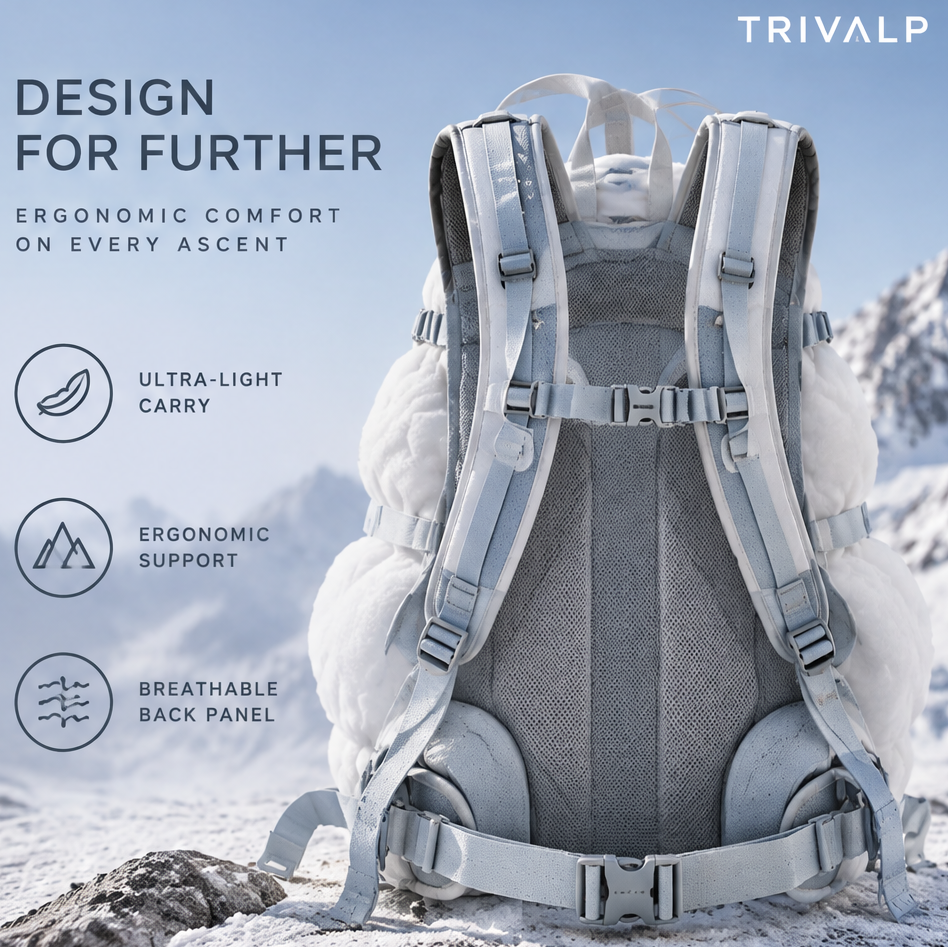 TRIVALP Cloud Sculpted Winter Alpine Backpack