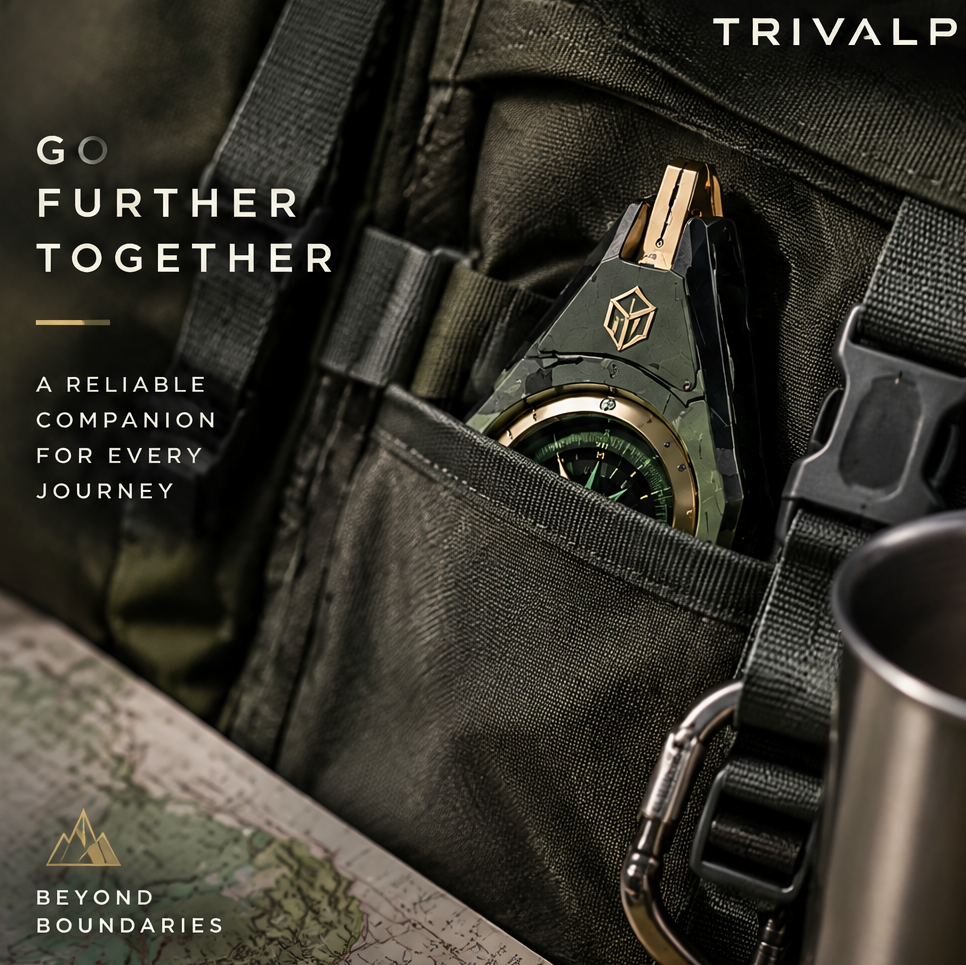 TRIVALP Tripod Stand Precision Field Compass