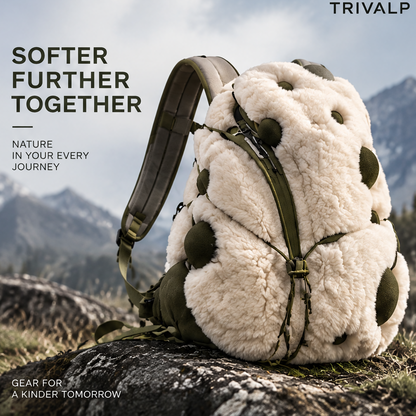 TRIVALP Fleece Exterior Hiking Backpack