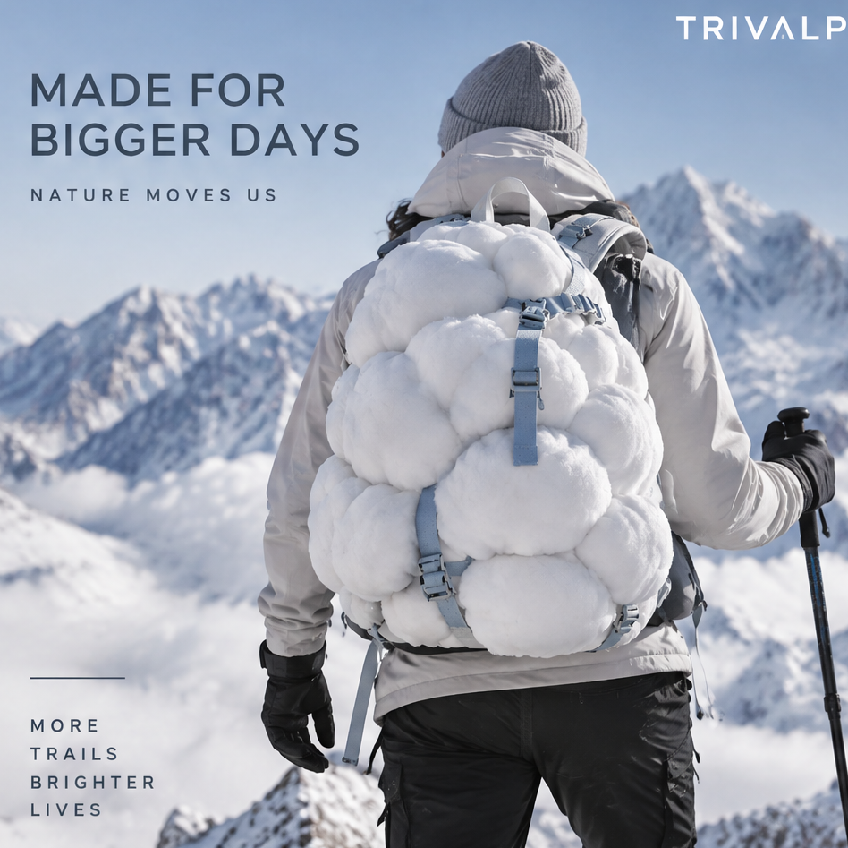 TRIVALP Cloud Sculpted Winter Alpine Backpack