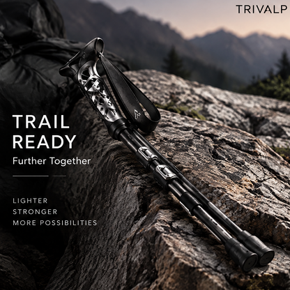 TRIVALP Hollow Ergonomic Grip Trekking Poles