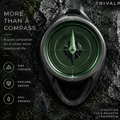 TRIVALP Precision Aluminum Trail Compass