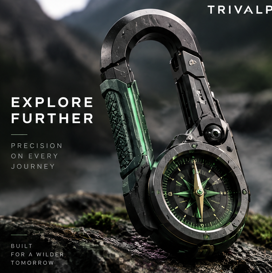 TRIVALP Secure Aluminum Carabiner
