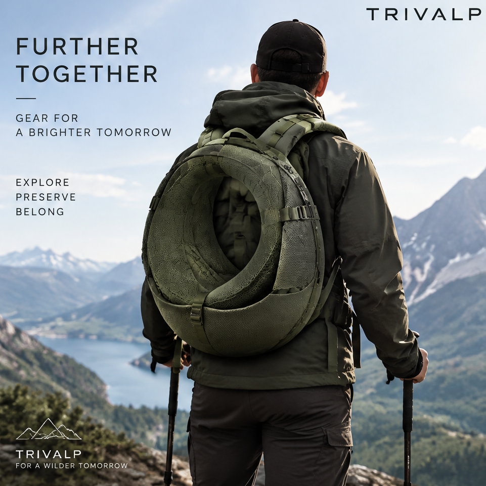 TRIVALP Circular Breathable Hiking Backpack