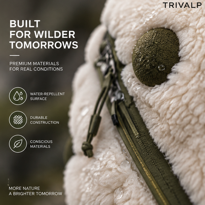 TRIVALP Fleece Exterior Hiking Backpack
