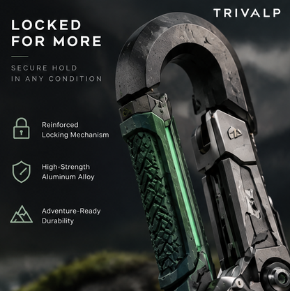 TRIVALP Secure Aluminum Carabiner