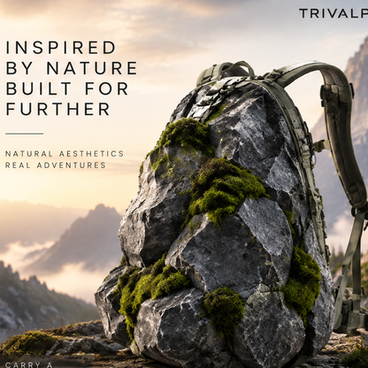 TRIVALP Ergonomic Rock Camo Backpack