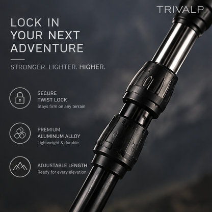 TRIVALP Premium Adjustable Trekking Poles