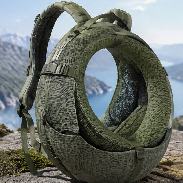 TRIVALP Circular Breathable Hiking Backpack