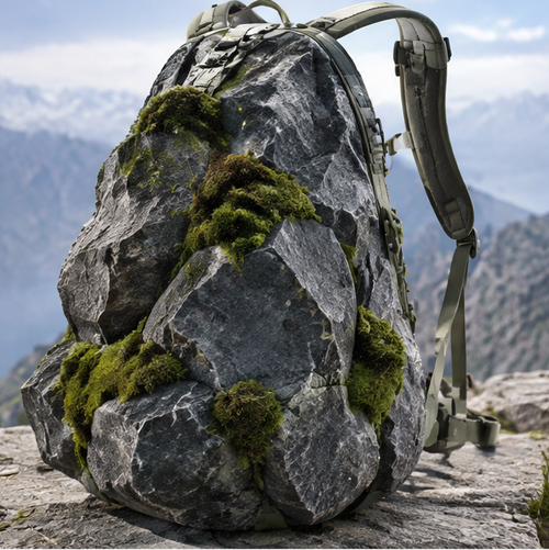 TRIVALP Ergonomic Rock Camo Backpack
