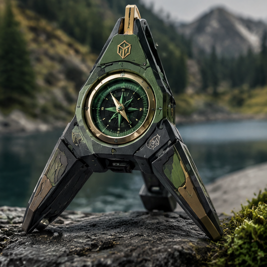 TRIVALP Tri-Point Outdoor Navigation Compass for Hiking Adventures