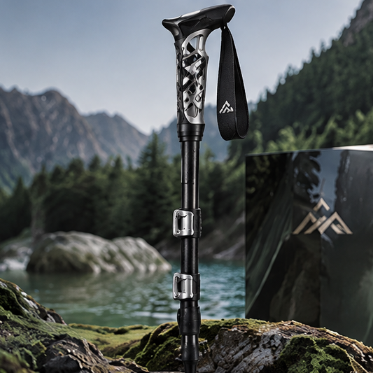 TRIVALP Carbon Trekking Pole for Adjustable Mountain Hiking